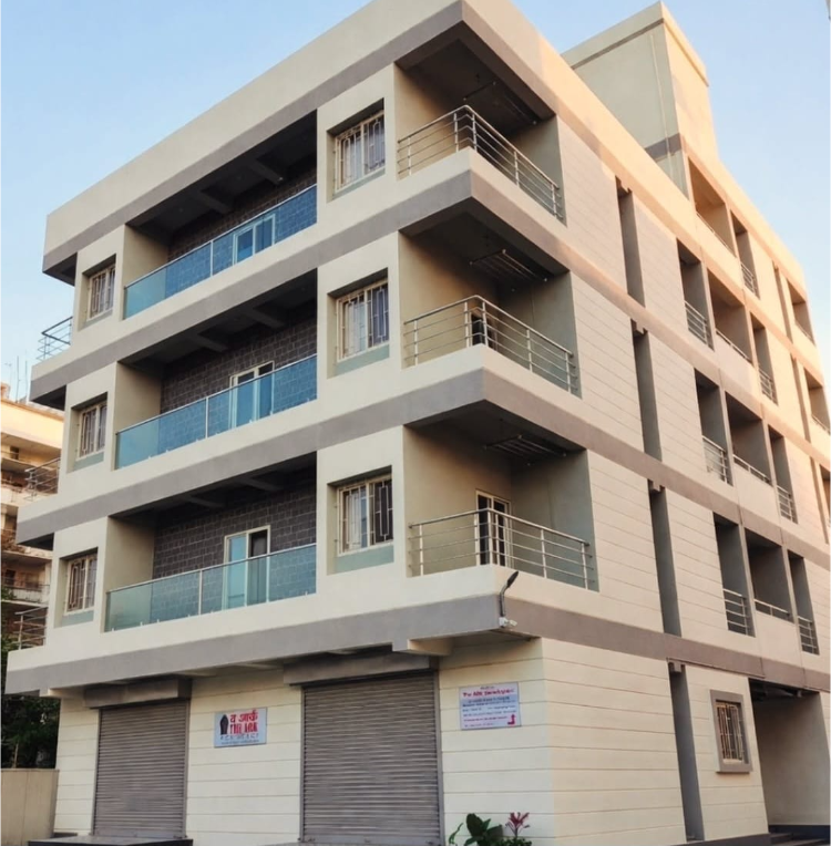 The ARK Residency building exterior in Loni Kalbhor, Pune